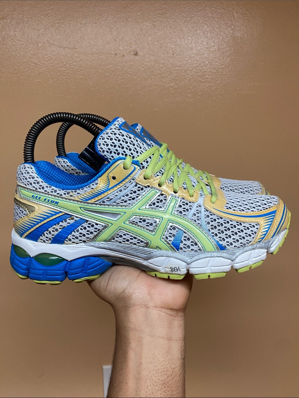 ASICS Gel-Flux Women’s Running Sneakers - Blue, Green, Yellow Size 6.5 T3D9N